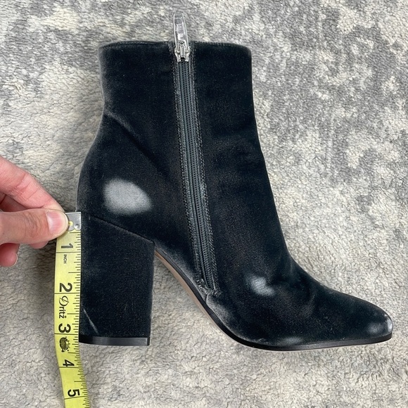 New Gianvito Rossi Joelle Velvet Ankle Boots Pewter Silver Gray Sz 35.5 - Picture 14 of 15